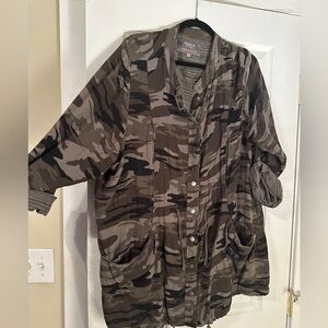 Torrid green camo jacket